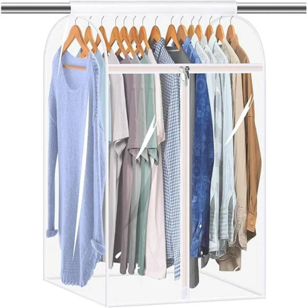 Large Hanging Garment Bags Clear Closet Clothes Storage Suit Coat Protector